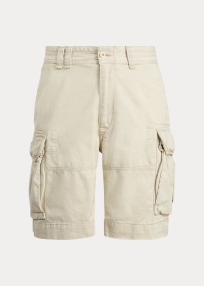 Pantalones Cortos Polo Ralph Lauren Hombre Beige - Classic Fit Cargo - BFAOJ3046